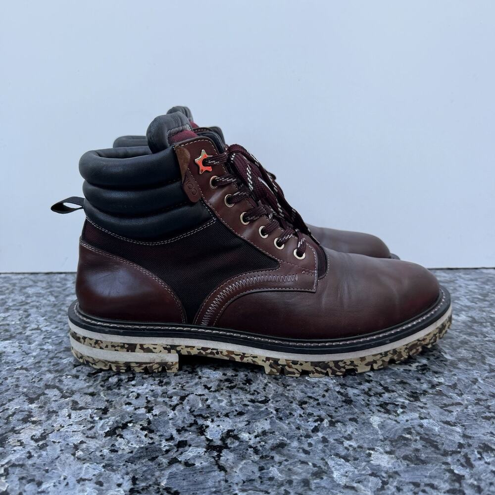 Jimmy Choo Red Burgandy Leather Boots Men’s Size EU 44